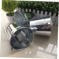 XÔ ĐỰNG ĐÁ INOX, XÔ ƯỚP THỨC UỐNG BẰNG INOX CÓ QUAI XÁCH, XÔ INOX KHÔNG NẮP