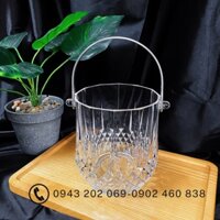 Xô đựng đá nhựa pha lê trong suốt