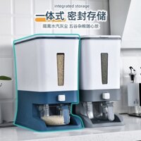 Xô đựng gạo chống côn trùng và chống ẩm, thùng đựng gạo tự động chứa đầy gạo 20 catties Thùng nhựa