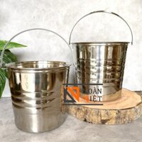 XÔ ĐỰNG NƯỚC ĐÁ, XÔ ƯỚP BIA, ĐỰNG NƯỚC SOUP - Inox không gỉ cao cấp,quai cao rất tiện. Size 3lit, 5 lit .Dụng cụ pha chế