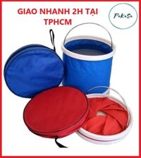 Xô Đựng Nước Gấp Gọn  13 L - Xô Phượt , Xô Rửa Xe , Xô Câu Cá - PaKaSa - Hàng Chính Hãng  - Xanh