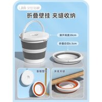 Xô gấp ngoài trời câu cá lớn và nhỏ xe du lịch rửa nhà di động nhựa dày