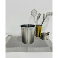 Xô Inox 304 Đúc Liền Khối Có Viền Dung Tích 1l8