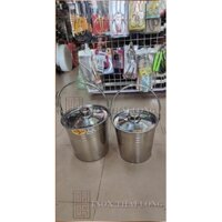 Xô inox có nắp đậy 304 dày đẹp [Ảnh thật]