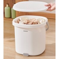 Xô ngâm chân hiện đại Ecoco có lỗ thoát nước, nắp đậy kín, có tay cầm dành cho mọi gia đình mới