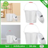 Xô Nhôm Xô Kim Loại Dung Tích Lớn Dễ Dàng Vệ Sinh Phụ Kiện Xông Hơi Chắc Chắn Hộ Gia Đình Vệ Sinh Bình Xông Hơi Xô