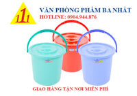 Xô nhựa 14 lít Duy Tân có nắp đậy