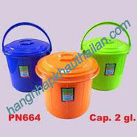 Xô nhựa có nắp đậy 2 Gallon 24/1 PN664