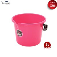 Xô nhựa Yamada 5L có quai xách, làm từ nhựa PP cao cấp - nội địa Nhật Bản - HỒNG - 2 chiếc