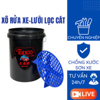 Xô rửa xe ô tô xe máy SGCB xô giặt có lưới lọc cát dụng cụ rửa xe 20 lít Nhật Bản Mart