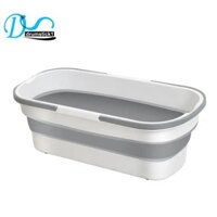 Xô Silicon Di Động Cho Hộ Gia Đình Cây Lau Nhà Lớn Xô Hình Chữ Nhật Dày Nhựa Gấp Xô Rửa Xe Dễ Dàng Lắp Đặt Dễ Dàng Sử Dụng