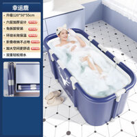 Xô tắm gấp lớn xô tắm gia đình chậu vệ sinh đôi bồn tắm thành xô tắm toàn thân