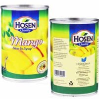 Xoài ngâm siro Hosen Thái Lan 425g nguyên thùng 12 hộp