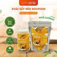 Xoài Sấy Dẻo Ăn Vặt Sóc Food Thơm Ngon Tự Nhiên Tròn Vị 300-500g