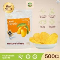Xoài Sấy Dẻo Không Đường Nature's Food - gói 500g.