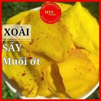 Xoài sấy dẻo muối ớt chuẩn xuất khẩu chua cay không xơ, trái cây hoa quả sấy dẻo, 500g/1kg, HTC Food