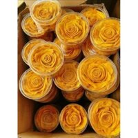 Xoài sấy dẻo xếp hoa, mứt xoài hoa hồng dẻo ngọt tự nhiên-500g