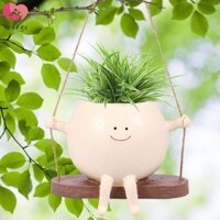 Xoay Chậu Trồng Cây Mặt Cười Xoay Hoa Nồi Dễ Thương Treo Xoay Trồng Nhựa Xoay Chậu Cây Nhỏ Gọn Haning Chậu Trồng SHOPSKC066