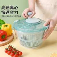 Xoay Giỏ Thoát Nước Trái Cây Rau Máy Sấy Rau Củ Quả Giỏ Thoát Nước Thương Mại Gia Đình Salad Giỏ Rau Mất Nước Dụng Cụ Tiện Dụng A3.19