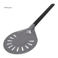 Xoay Pizza Peel với mái chèo Pizza tròn bằng nhôm 8 inch, tổng thể 23,6 inch, Phụ kiện lò nướng bánh Pizza ngoài trời