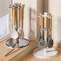 Xoay thìa giá đỡ, mặt bàn bếp gia dụng móc có giá để đồ, thìa treo thìa thìa súp dụng cụ nhà bếp có giá để đồ