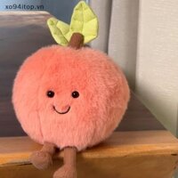 Xoitop Kawaii Đào Có Chân Búp Bê Đồ Trang Trí Hoạt Hình Dễ Thương Mặt Cười Trái Cây Hình Cosplay Đệm Trang Trí Sofa Trẻ Em Quà Tặng Sinh Nhật VN