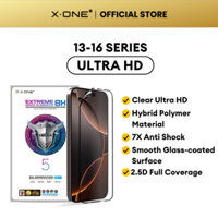 X.one Extreme 8H (thế hệ thứ 5) Impact Series Bảo vệ toàn màn hình cho i Phone 16,15,14,13 Pro Max