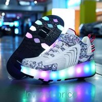 热卖Xongt Giày Trượt Patin Có Đèn led Hai Bánh Xe Có Thể Sạc Lại Cho Trẻ Em Và Người Lớn