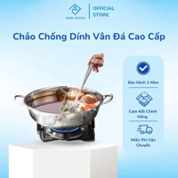 Xoong Lẩu 2 Ngăn Cao Cấp Inox 304 Chống Gỉ Chống Khê