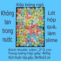 Xốp bỏng ngô hộp 400g lót hộp quà, làm slime toru_slime