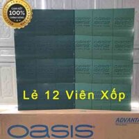 Xốp cắm hoa Oasis loại 1 bán lẻ 12 Viên