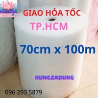 Xốp Chống Sốc 70cm x 100m Cuộn Xốp Khí Dùng Cho Đóng Gói Chống Va Đập, Trầy Xước. HUNGZADUNG