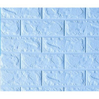 Xốp dán tường giả gạch-3DLoai1 - Xanh biển ngọc