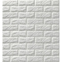 Xốp dán tường giả gạch-3DLoai1 - Trắng