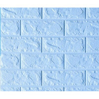 Xốp dán tường giả gạch-3DLoai1 - Xanh biển ngọc