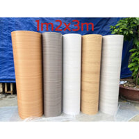 xốp dán tường Vân gỗ khổ lớn 1m2x3m dày 3mm có sẵn keo dính