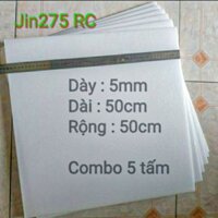 Xốp Depron 5mm COMBO 5 Tấm (dùng chế tạo kít máy bay  RC)