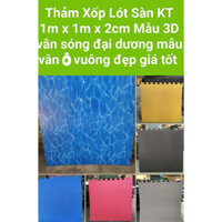 Xốp ghép sàn,trải sàn thảm xốp tập võ miếng to ghép dùng trong lĩnh vực thể dục thể thao KT 1mx1m dày 2,4cm giá 115000₫