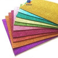Xốp nhũ kim tuyến nhiều màu khổ 39 x 49cm – mút xốp màu cho các bé mầm non làm thủ công – 1 tờ