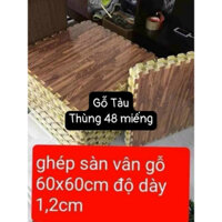 xốp trải sàn combo 6 miếng Vân gỗ, thảm xốp cho bé ngồi em ái