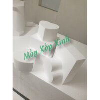 Xốp vuông, tim, lục giác size 45 cm; dùng làm phôi bánh kem, cắm hoa và trang trí theo yêu cầu.