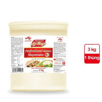 Xốt Mayonnaise Aji-mayo® -  Thùng 3kg công nghệ Nhật Bản mang đến vị ngon tuyệt vời cho nhiều món ăn