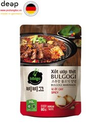 Xốt Ướp Bulgogi Bibigo Vị Ớt Cay Gói 80G DEEP37 www.yeuhangduc.vn sẵn sàng cho bạn