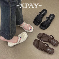 XPAY Giày Cao Gót GIÀY SANDAL nữ Thời Trang Mềm mại Cổ điển Phù hợp Kiểu dáng độc đáo FGL2480RQS 36Z240902