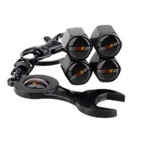 Xpscar Lốp Van Nắp Kín Hơi RALLIART Logo Tự Động Bao Có Móc Khóa Cờ Lê Cho Mitsubishi