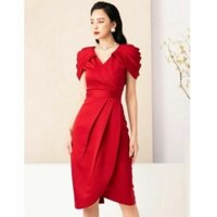 XQT Thiết kế - Đầm dáng ôm vai xếp lớp, đầm dự tiệc, váy body