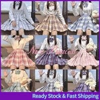 Xs-xl Phong Cách Mới JK Đồng Phục Phù Hợp Với Váy Kẻ Sọc Chính Hãng Nhật Bản Váy Kẻ Sọc Mùa Xuân Thu JK Dài Tay Bộ Đồ Thủy Thủ Ngọt Ngào Dễ Thương Váy Xếp Ly Váy Ngắn Học Sinh JK Đồng Phục Trường Phong Cách Trường JK Ống Hút JK Bộ Đồng Phục JK