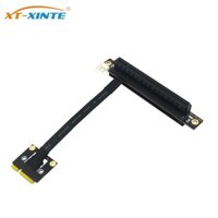 Xt-xinte Thêm Thẻ 270° Mini PCIE sang PCI-E 1X 4X 8X 16X Cáp Riser Mini PCIE sang PCI Express 4P Power cho PCIE