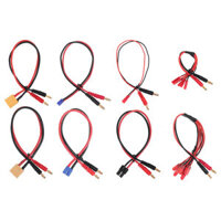 XT60 XT90 EC2 EC3 FUTABA to Banana Plug 4mm Battery Connectors Charging Cable for Battery Charger