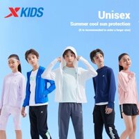 Xtep Trẻ Em Suncreen Quần Áo Trẻ Em Áo Khoác Ngoài Trời Mùa Hè 2025 Thoáng Khí Nhẹ Thể Thao Cho Bé Trai Bé Gái